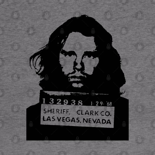 Jim Morrison Mugshot by ölümprints